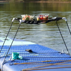 Table on a paddle board, SUP, planche à pagaie, paddling, paddlers, paddle board